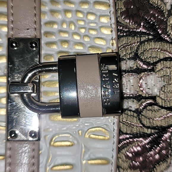 Beautifully Embroderided & Leather Sharif 1827 Satchel - Picture 7 of 14